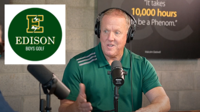 Edison boys golf Coach Brendan Patch